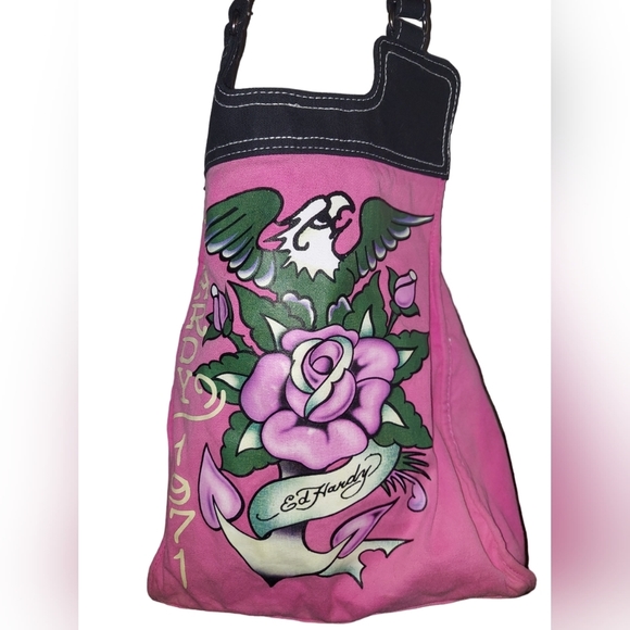 ED Hardy Pink tote bag - Picture 3 of 6